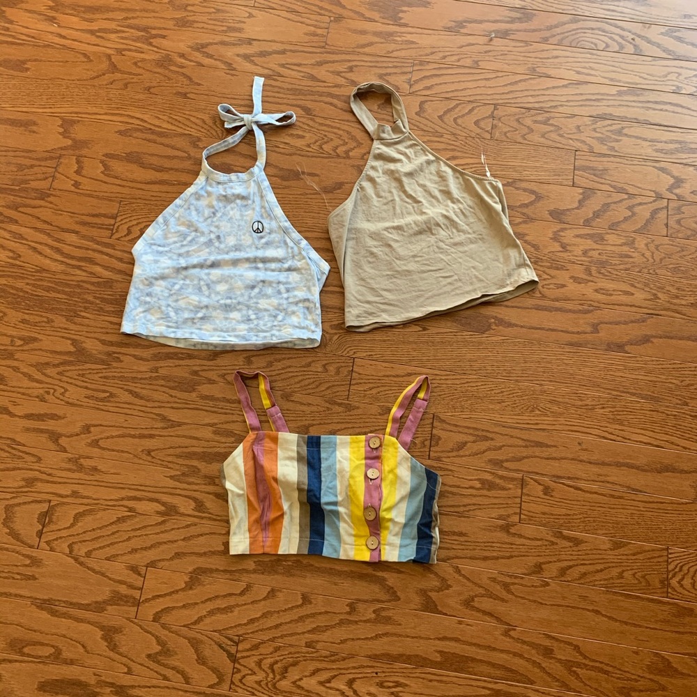 Three tanktops! Size medium & large